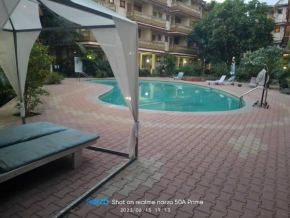 2bhk resort with pool calangute candolim with kitchen